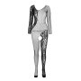 Passion BS 107 Bodystocking Red One Size