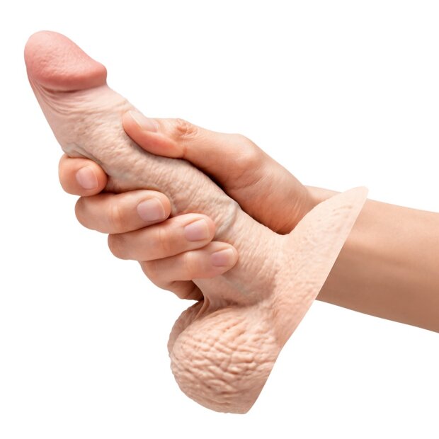 b-Vibe Slipskin 6" Girthy Cream 15,4 cm