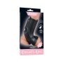 LoveToy Ridge Knights Ring Vibrating Penis And Scrotum Sleeve (Ø 2.8 cm) Black