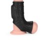 LoveToy Drip Knights Ring Vibrating Penis And Scrotum Sleeve (Ø 2.8 cm) Black