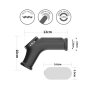LoveToy Silk Knights Ring Vibrating Penis And Scrotum Sleeve (Ø 2.8 cm) - Black