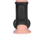LoveToy Silk Knights Ring Vibrating Penis And Scrotum Sleeve (Ø 2.8 cm) - Black
