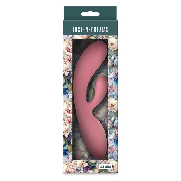 NS Novelties Lust-n-Dreams Samba Rabbit Vibrator Rosa 19,4 cm