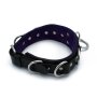 Kiotos Lederhalsband mit Multi D-Ringen Schwarz