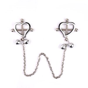 Kiotos Heart-Shaped Nipple Clamps Tinkling Bells