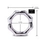 Kiotos Hexagon-Shaped Nipple Clamps Tinkling Bells