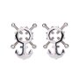 Kiotos Anchor Nipple Clamps with Bells & Studded Harness