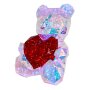Light Up Teddy bear with heart 40 cm