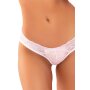 All Tied Up Open Back Panty White S/M - XL/XXL