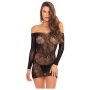 Open Season Off Shoulder Dress Black S/M - 3XL/4XL