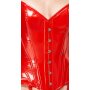 Black Level Vinyl Corset red L
