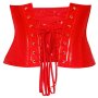 Black Level Vinyl Waist Cincher red XL