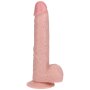 RealRock Vibrating Regular Straight Cock with Balls - 7 / 18 cm - Flesh