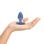 Ouch! Smooth Silicone Anal Plug  Medium 7,9 cm ø 3,1 cm Blau