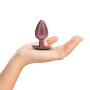 Ouch! Smooth Silicone Anal Plug Large 8.9 cm ø 3.5 cm Rose