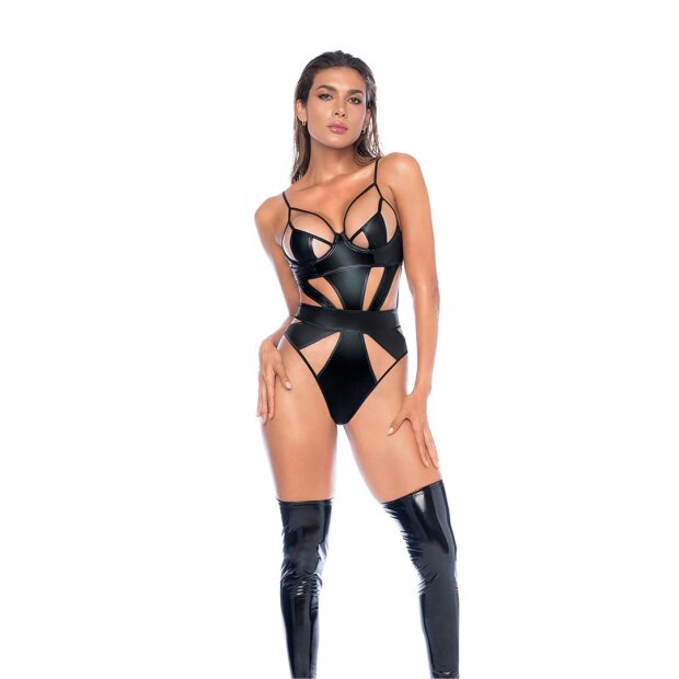 Mapalé Bodysuit M Wet Look Black