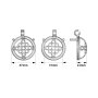 Kiotos Decorated Chastity Device with Belt Silver