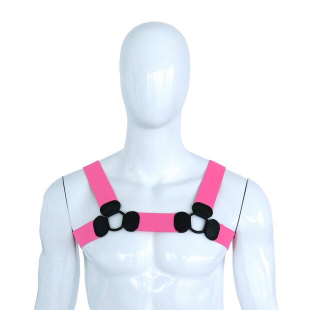 Kiotos Elastic Chest Harness L/XL Pink 110–130 cm