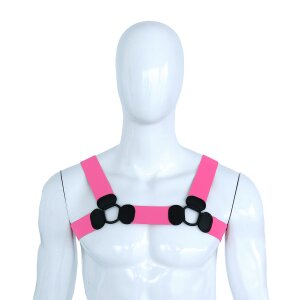 Kiotos Elastic Chest Harness L/XL Pink 110–130 cm