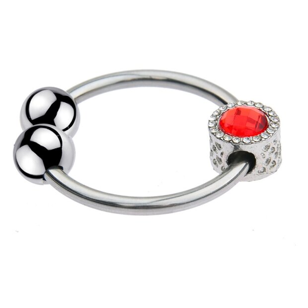 MenSteel Royring Bijou Red Tassel Ring Ø 28 mm