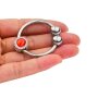 MenSteel Royring Bijou Red Tassel Ring Ø 28 mm