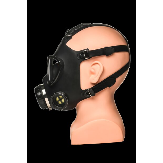 XR Brands Inhaler Gas Mask with Bottle Black & White