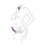 Toyjoy Designer Edition Nymphea Vibrating Strap-On Purple