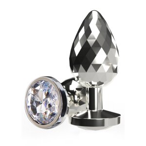 ToyJoy Anal Play Disco Diamond Plug Large Silver 3,85 cm