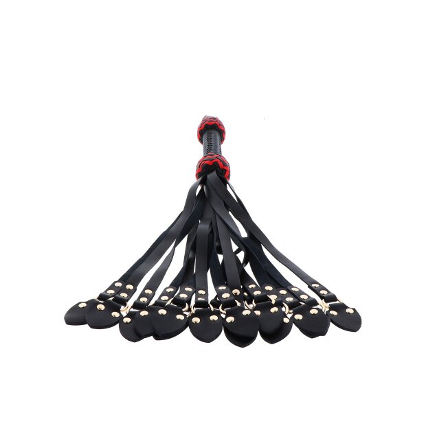 Hidden Desire Echtleder Cat O Nine Whip mit Nieten 62 cm