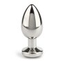 Mr. Steel Jewled Butt Plug Small Black 2,5 cm