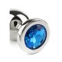 Mr. Steel Jewled Butt Plug Small Blue 2,5 cm