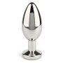 Mr. Steel Jewled Butt Plug Large Black 3,8 cm
