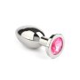 Mr. Steel Jewled Butt Plug Large Pink 3,8 cm