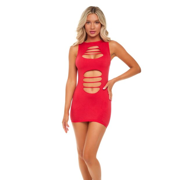 Cant Commit Dress Red Onesize - Queensize