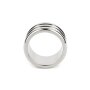 Mr. Steel Elegant Deep C-Ring 40 mm Silver