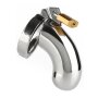 Mr. Steel The Brig Male Chastity Device Silver