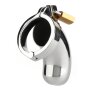 Mr. Steel The Brig Male Chastity Device Silver