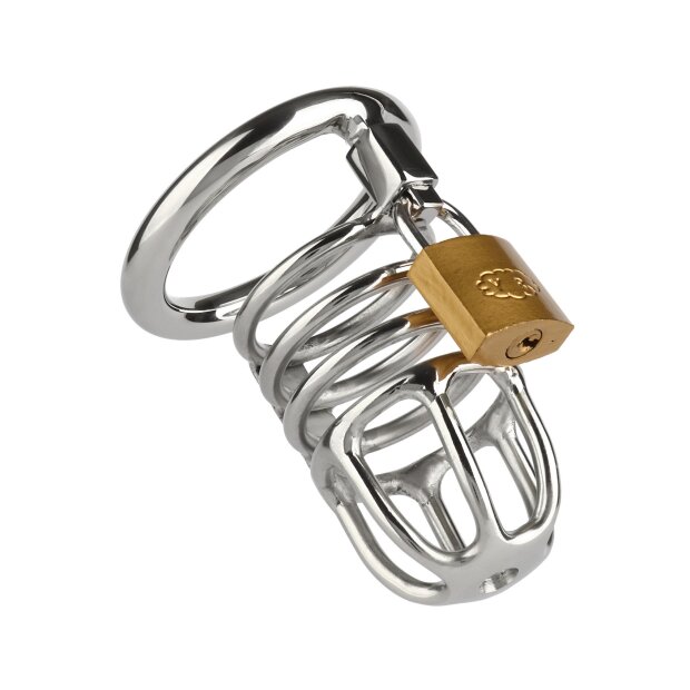 Mr. Steel Master Chastity Cock Cage Silver