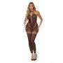 Take You There Bodystocking Black Onesize - Queensize