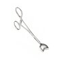Mr. Steel Cube Tongs V Shape Silver