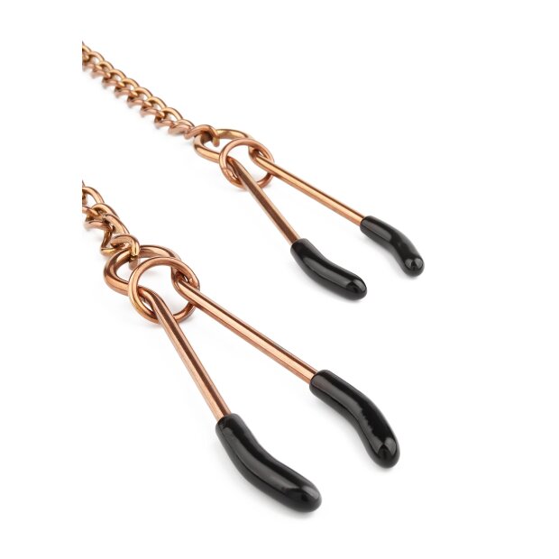 Mr. Steel Tweezer Nipple Clamps Gold Rose Gold