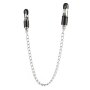 Mr. Steel Barrel Tit Clamps With Chain Silver