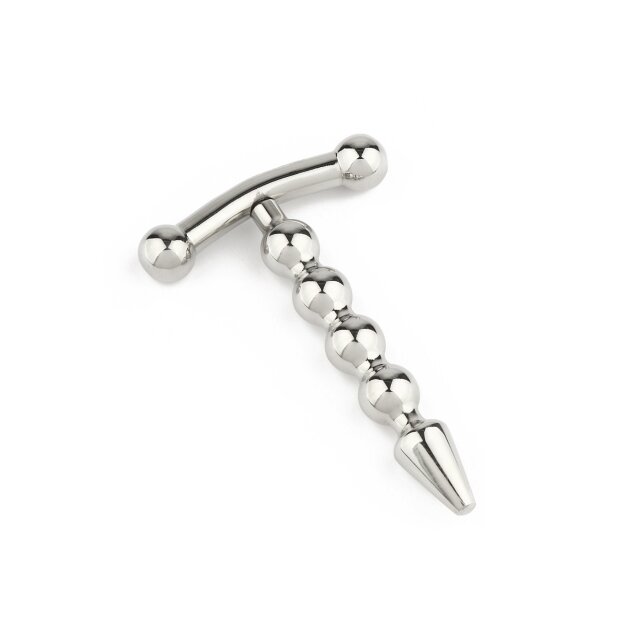 Mr. Steel Rod Ecstasy Beaded Penis Plug Silver