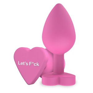 Toyjoy Lets Fuck Buttplug Pink 3,5 cm