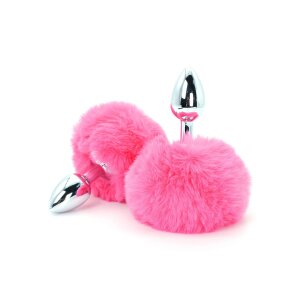 Toyjoy Happiness Enchanting Bunnytail Buttplug Pink 2,6 cm