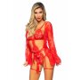 Leg Avenue Body & Spitzenkimono rot S - L