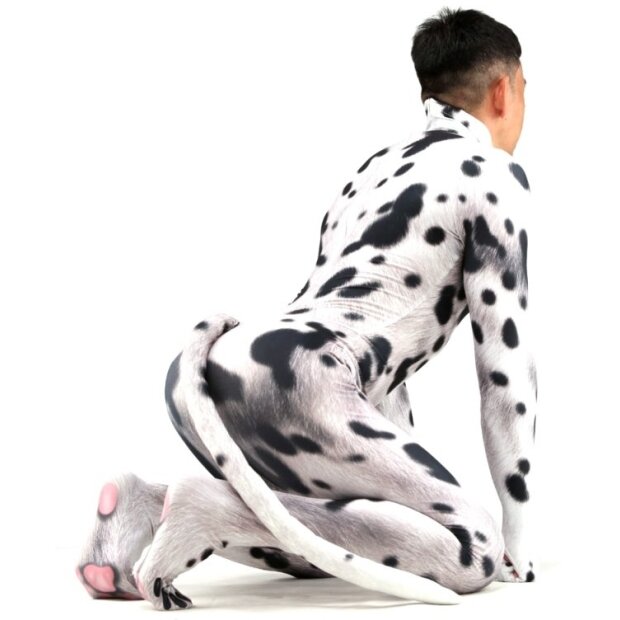 CosplayDogs Dalmatiner-Hund Cosplay-Suit schwarz-weiß S - XL