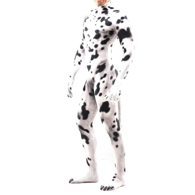 CosplayDogs Dalmatiner-Hund Cosplay-Suit schwarz-weiß S - XL