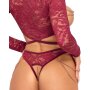 Abierta Fina Top und Rio offen rot S - XL
