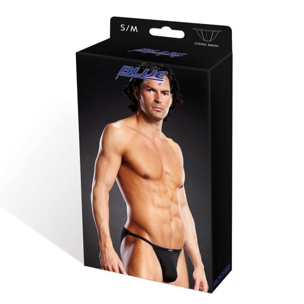 BLUE LINE Performance Microfiber String Bikini blk S/M - L/XL